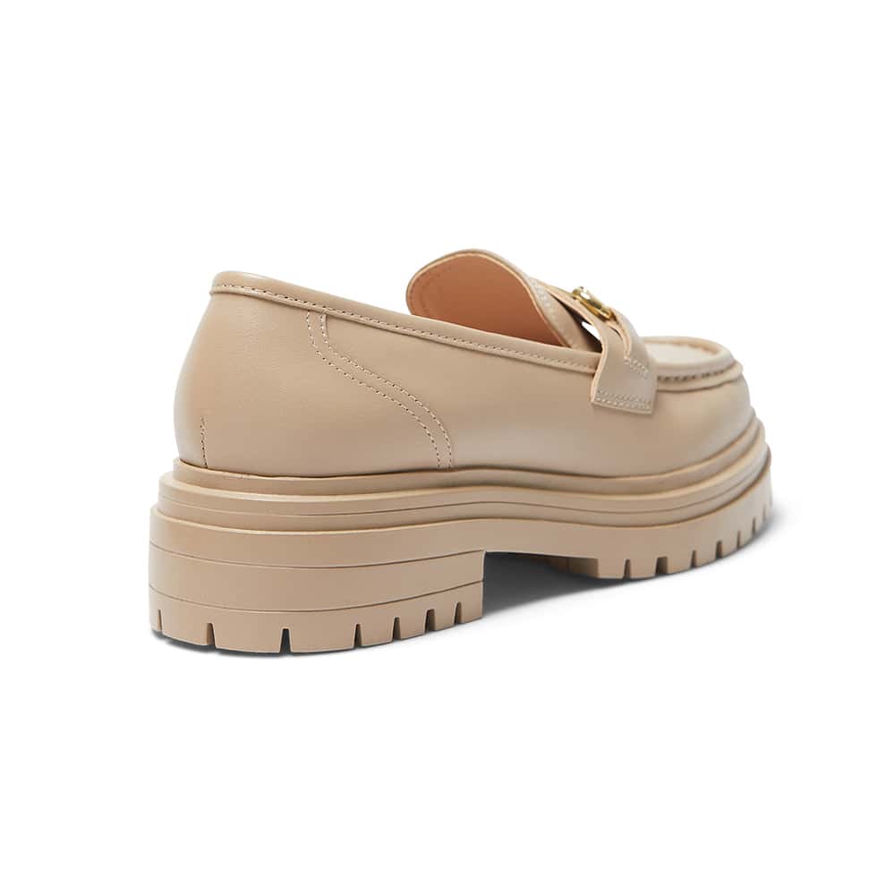 Kalista Loafer in Nude Leather