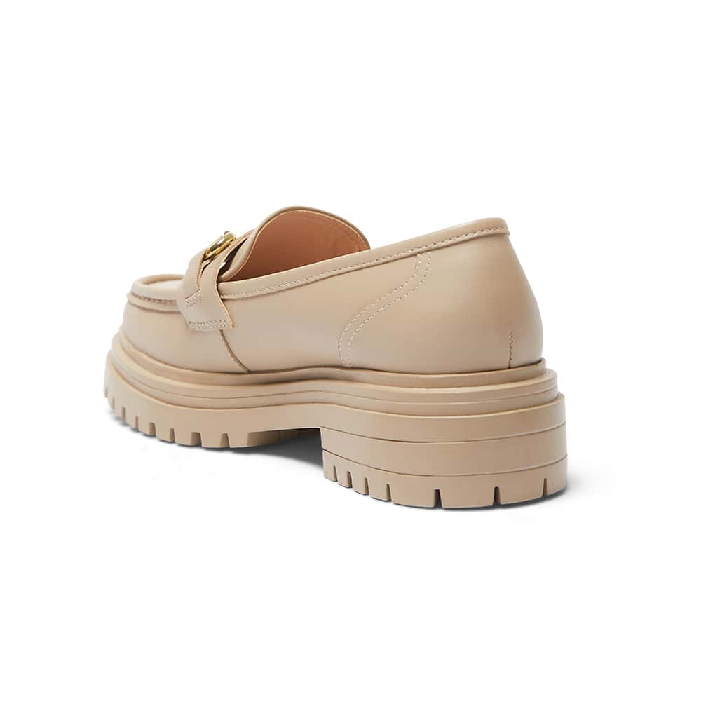 Kalista Loafer in Nude Leather