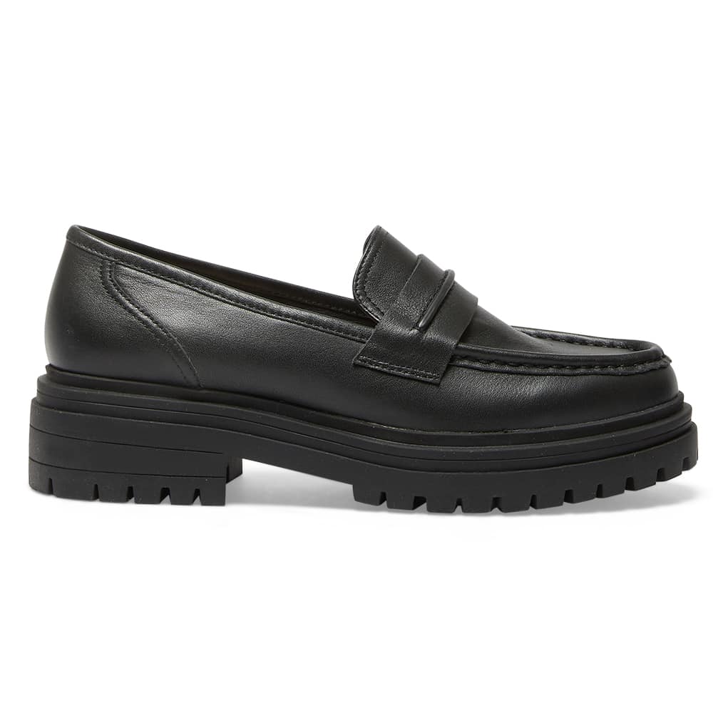 Kandy Loafer in Black Leather