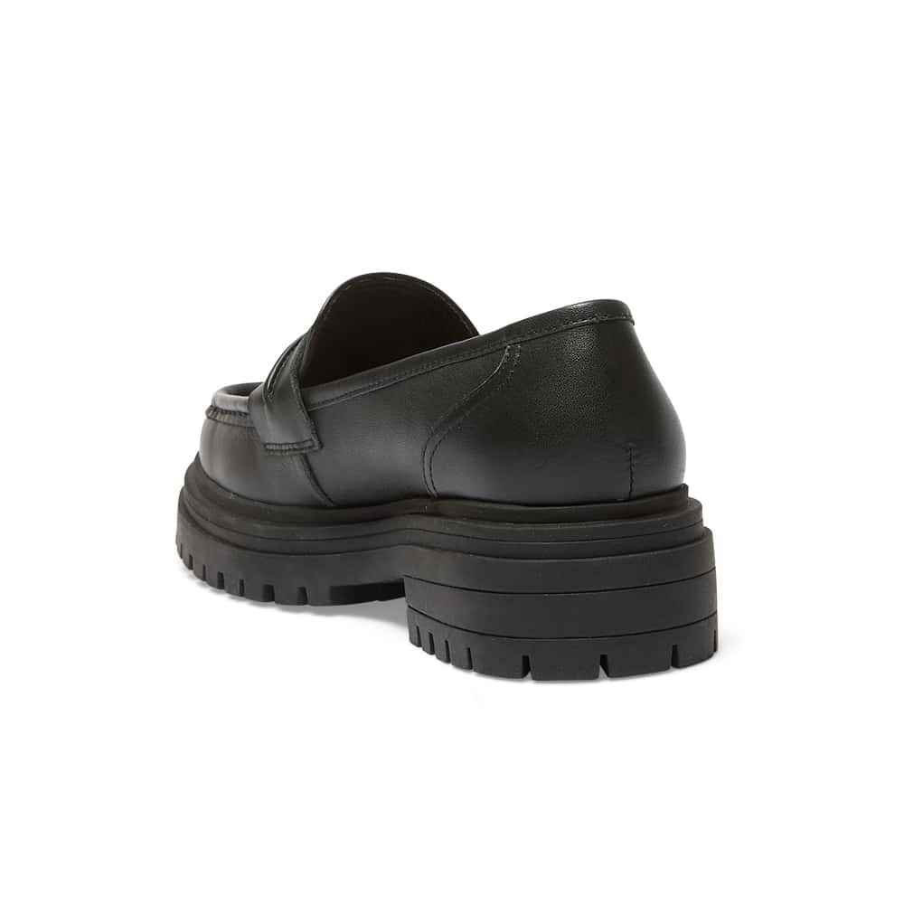 Kandy Loafer in Black Leather