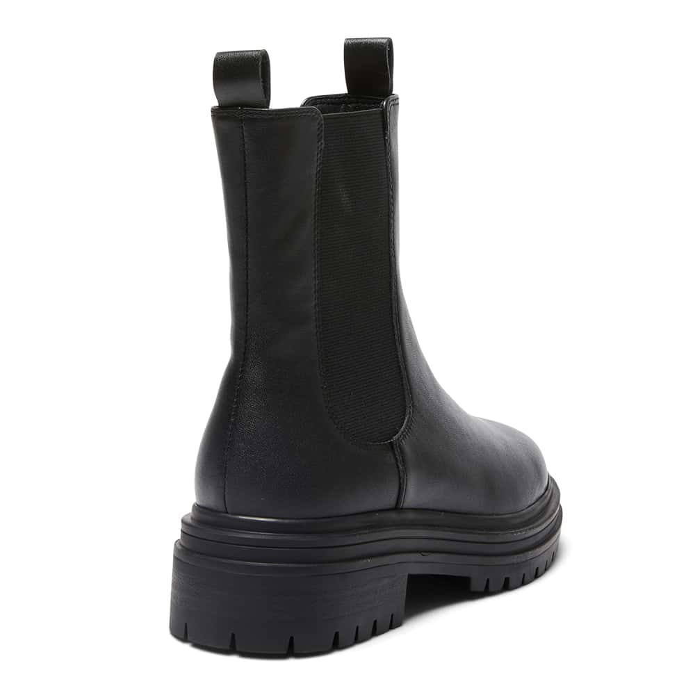 Kansas Boot in Black Leather