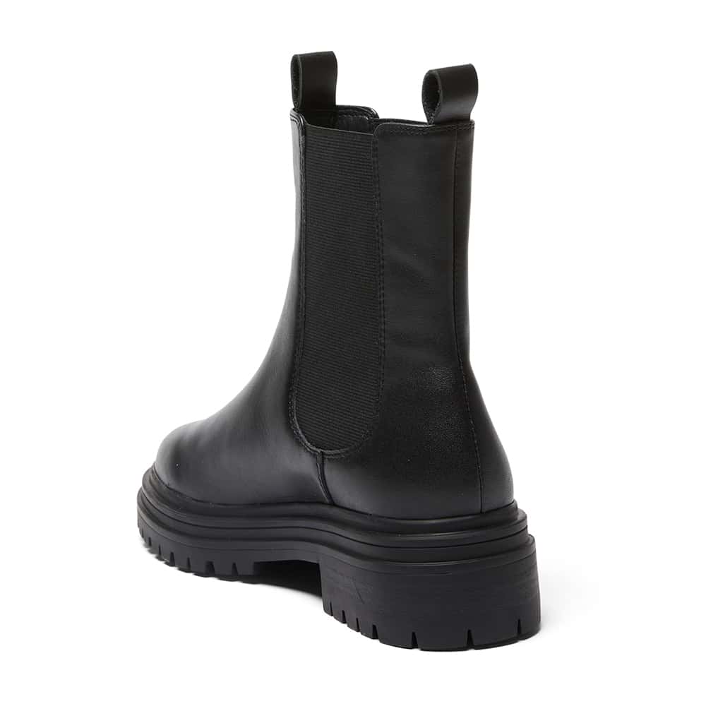 Kansas Boot in Black Leather