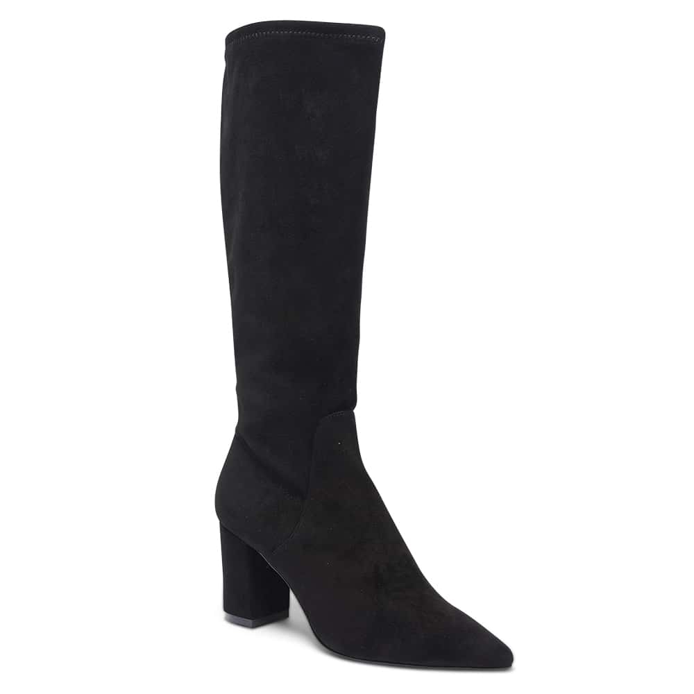 Kendall Boot in Black Suede Look | Sandler | Shoe HQ