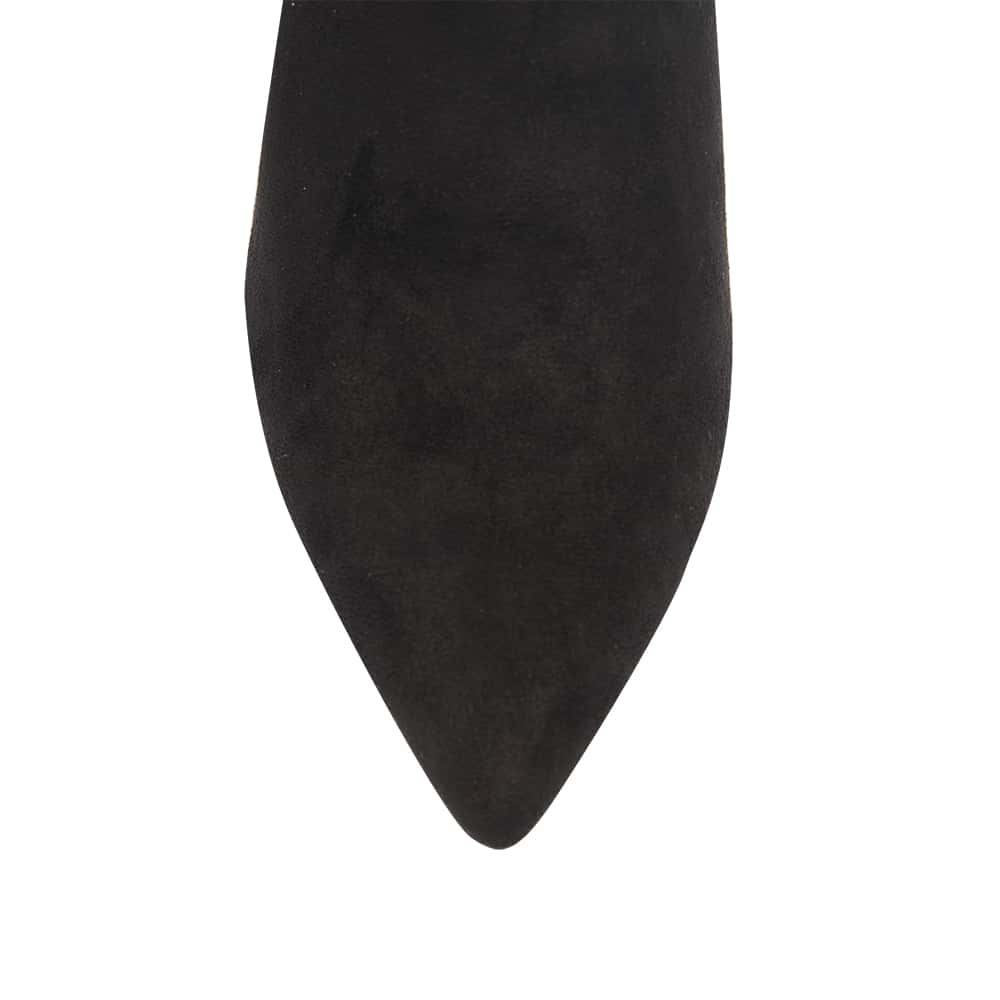 Kendall Boot in Black Stretch Suede
