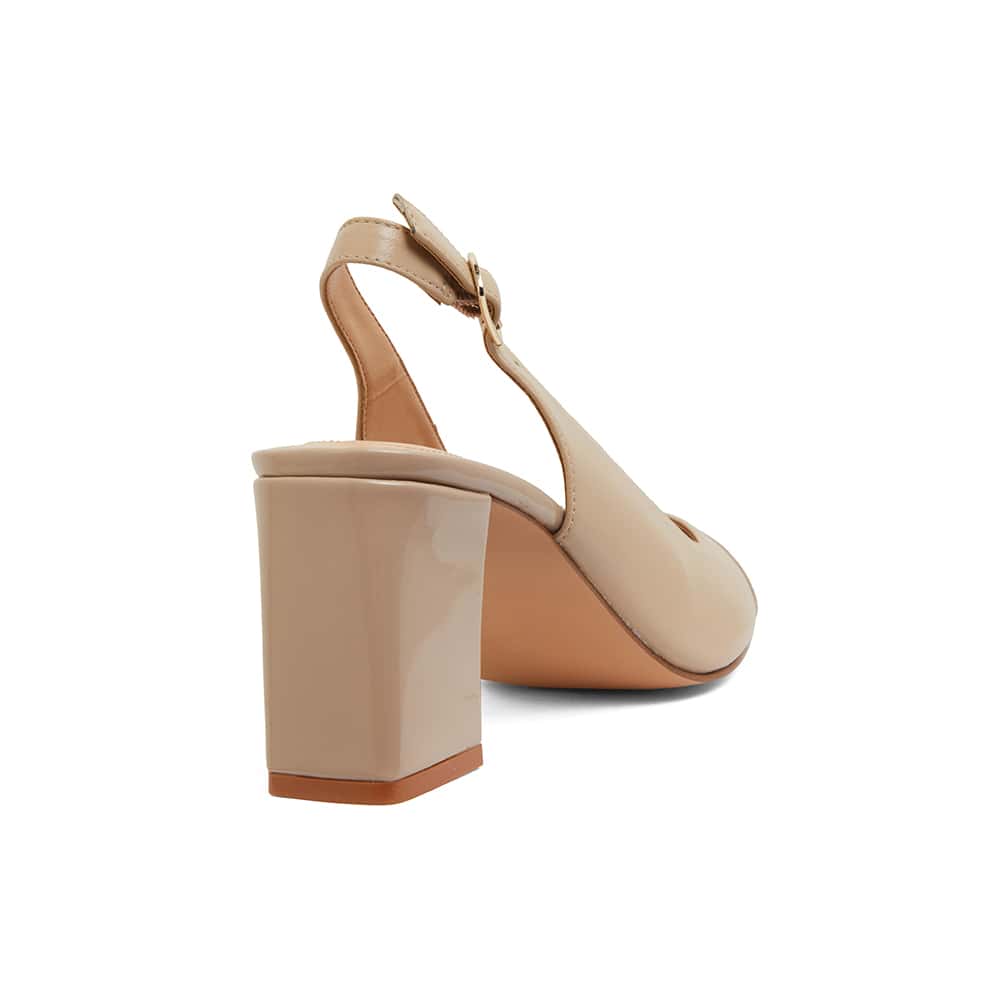 Kirsty Heel in Nude Leather