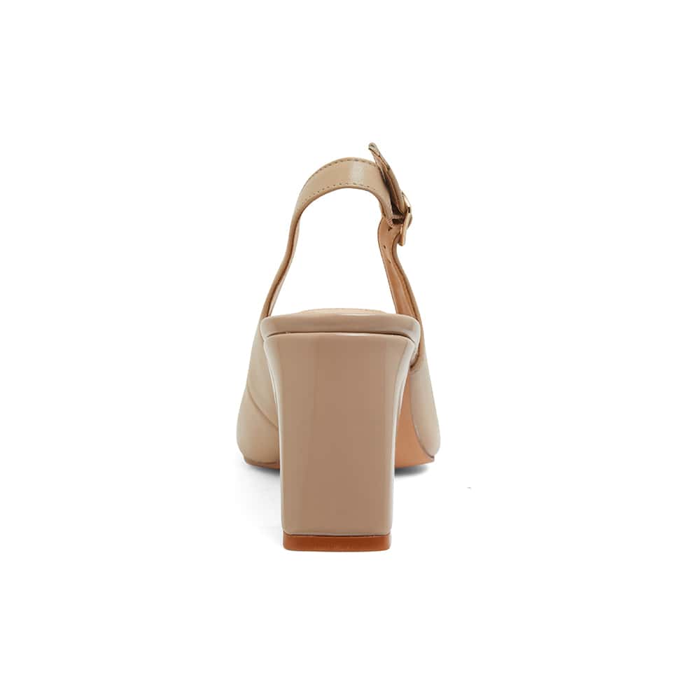 Kirsty Heel in Nude Leather