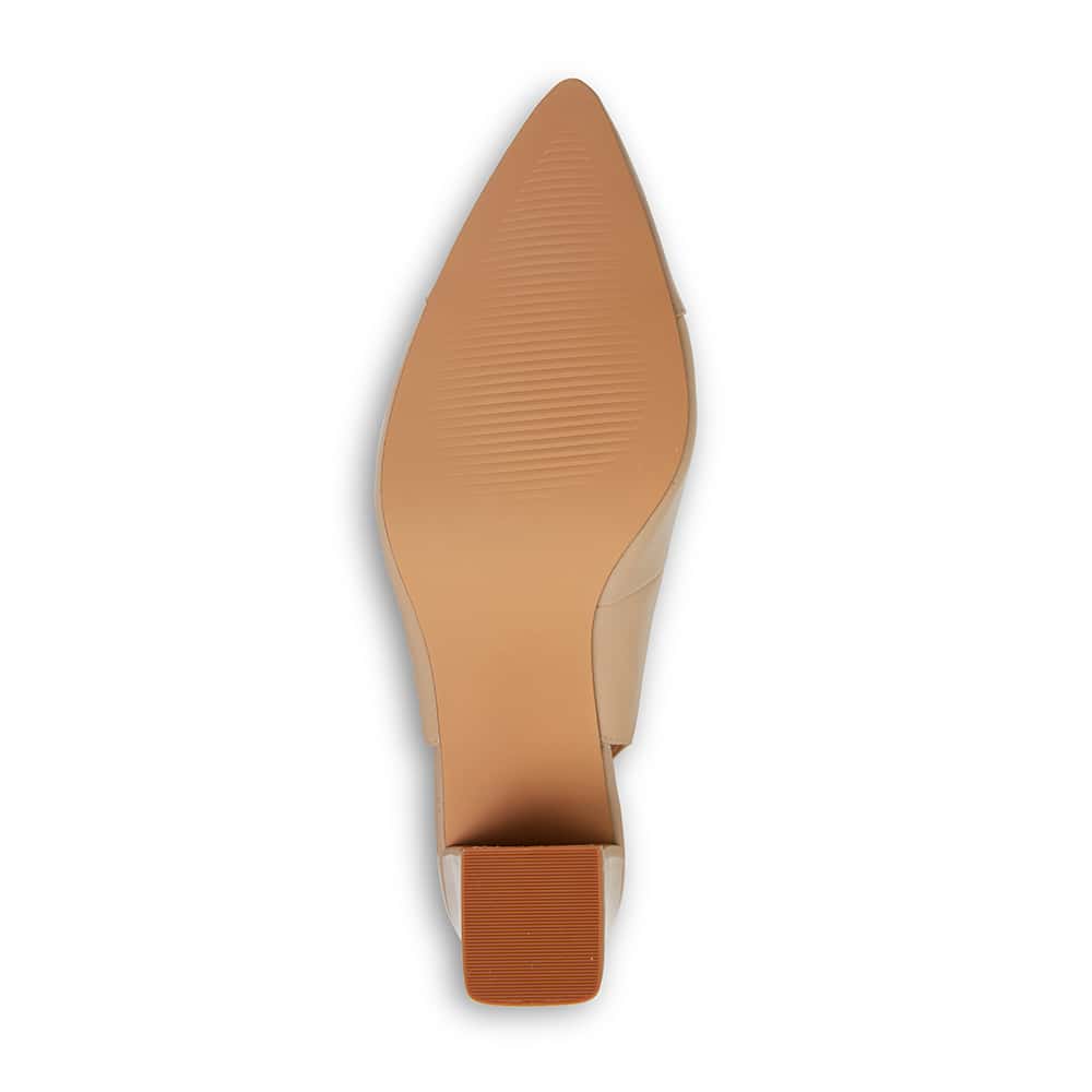 Kirsty Heel in Nude Leather