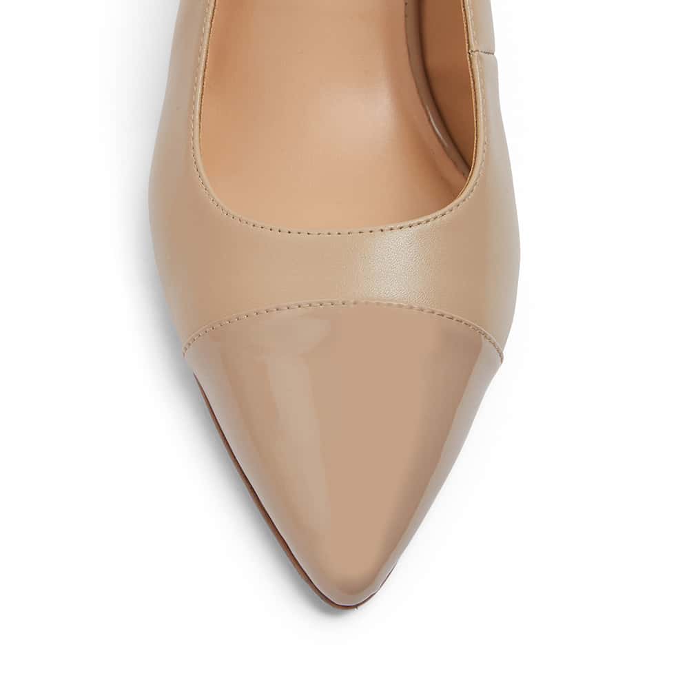Kirsty Heel in Nude Leather