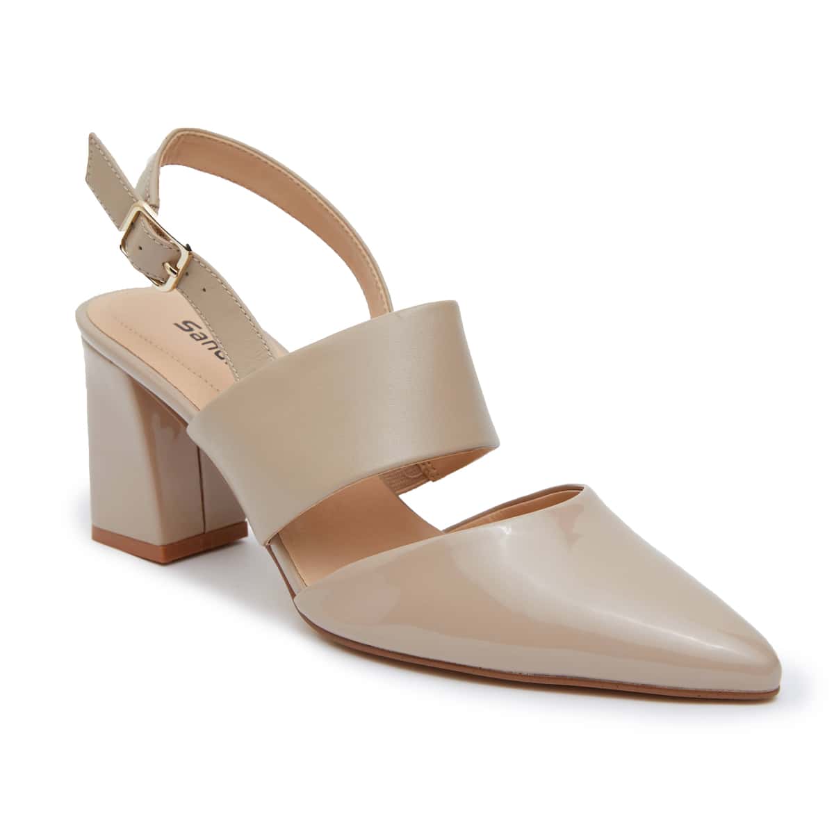Kitson Heel in Nude Patent