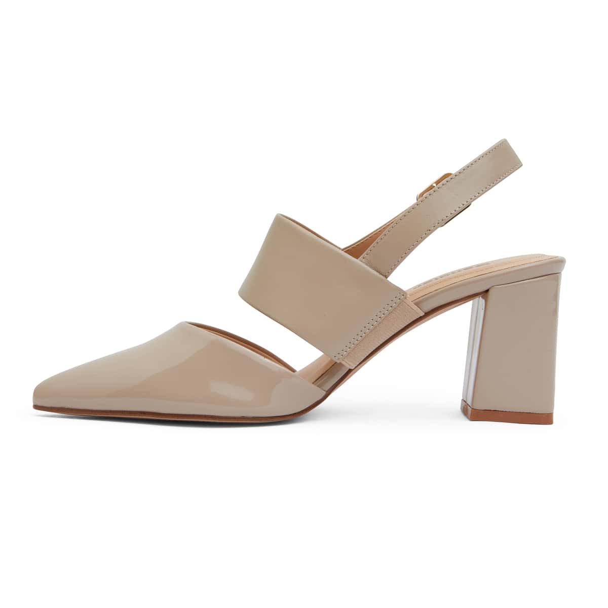 Kitson Heel in Nude Patent