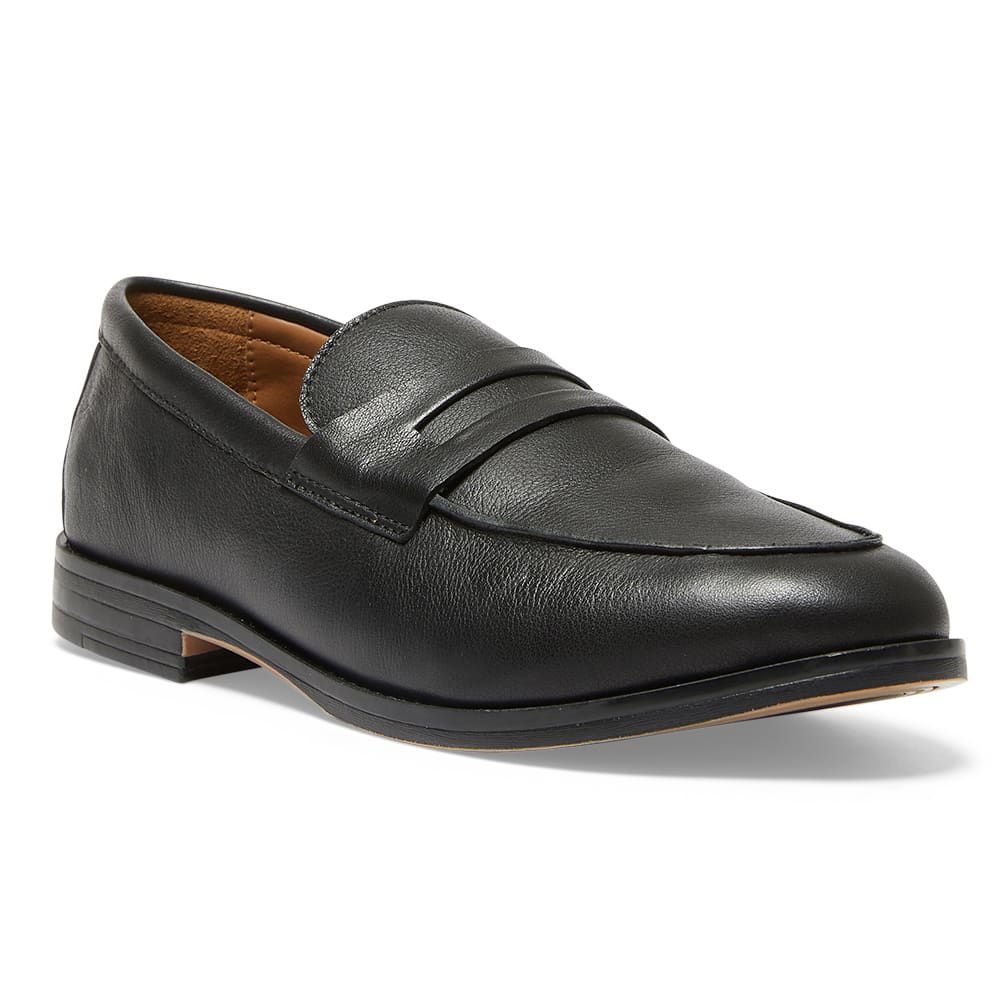 Lane Loafer in Black Leather