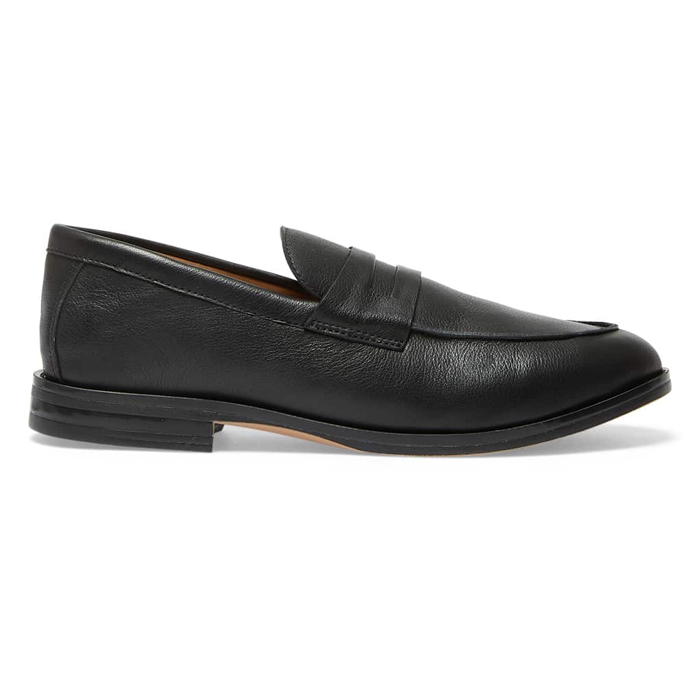 Lane Loafer in Black Leather