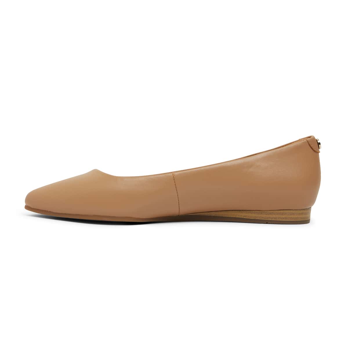 Laura Flat in Camel Leather