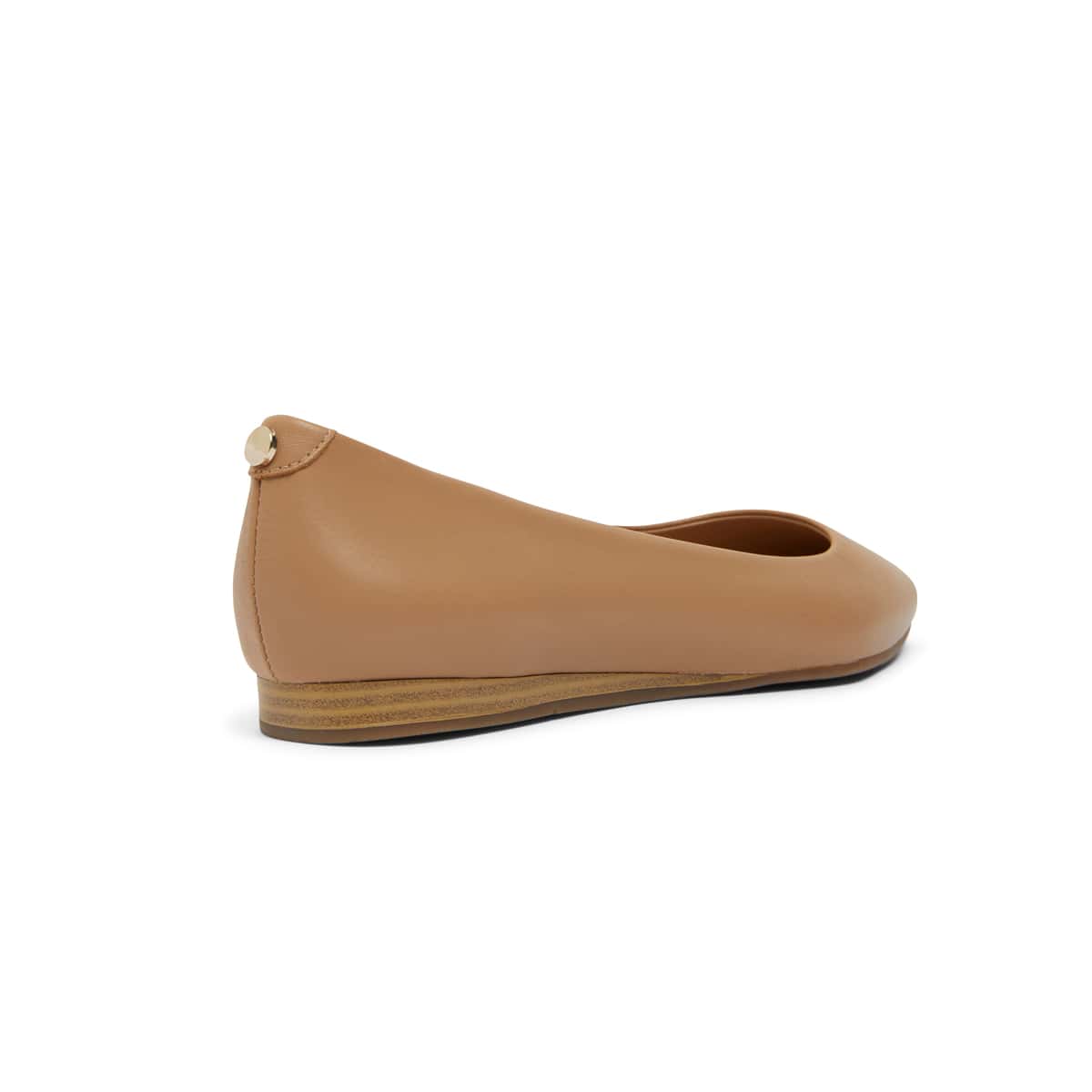 Laura Flat in Camel Leather