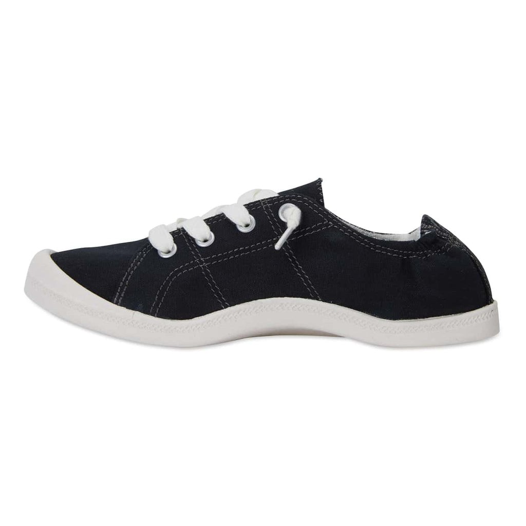 Link Sneaker in Black Fabric Sandler Shoe HQ