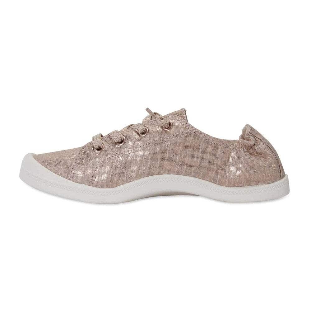 Link Sneaker in Rose Gold Fabric Sandler Shoe HQ