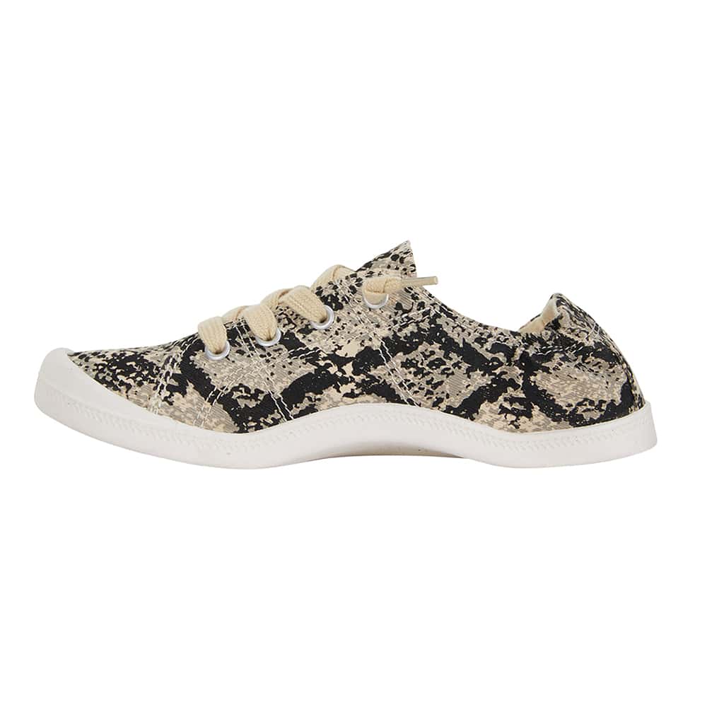 Link Sneaker in Taupe Snake Fabric