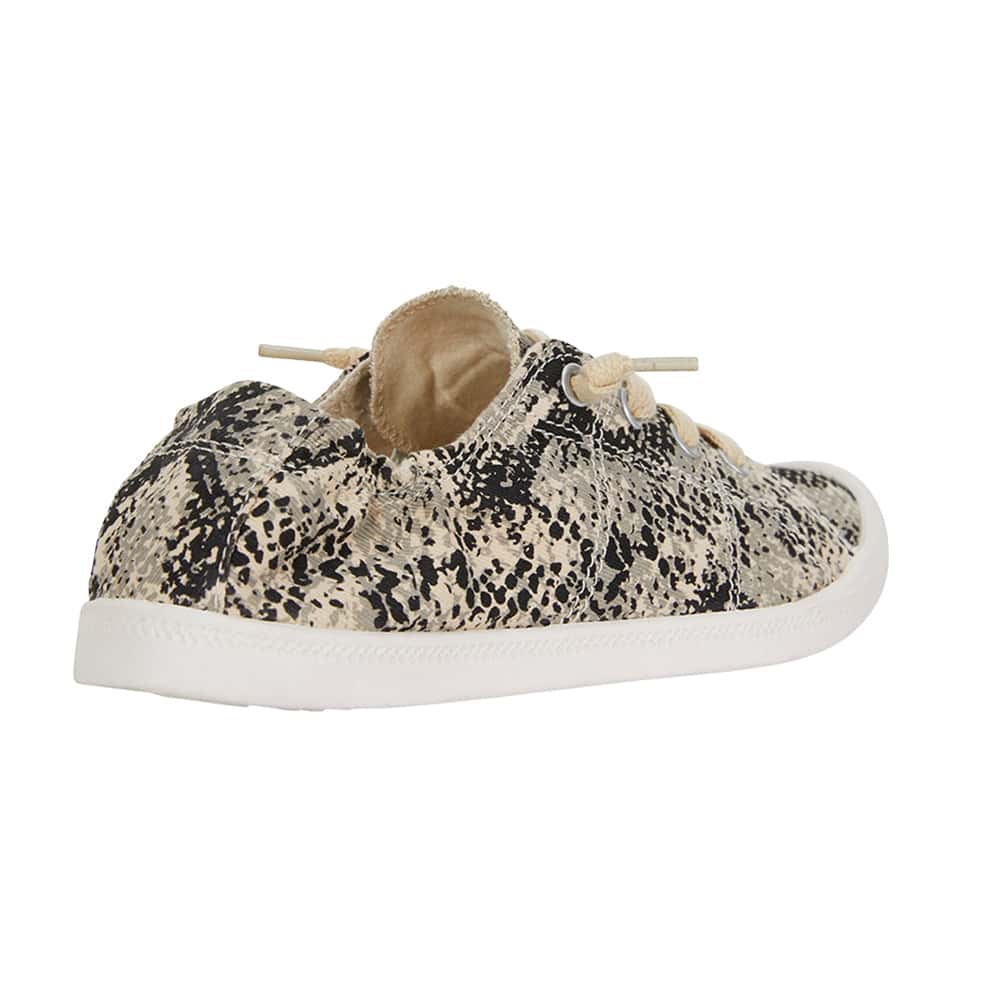 Link Sneaker in Taupe Snake Fabric