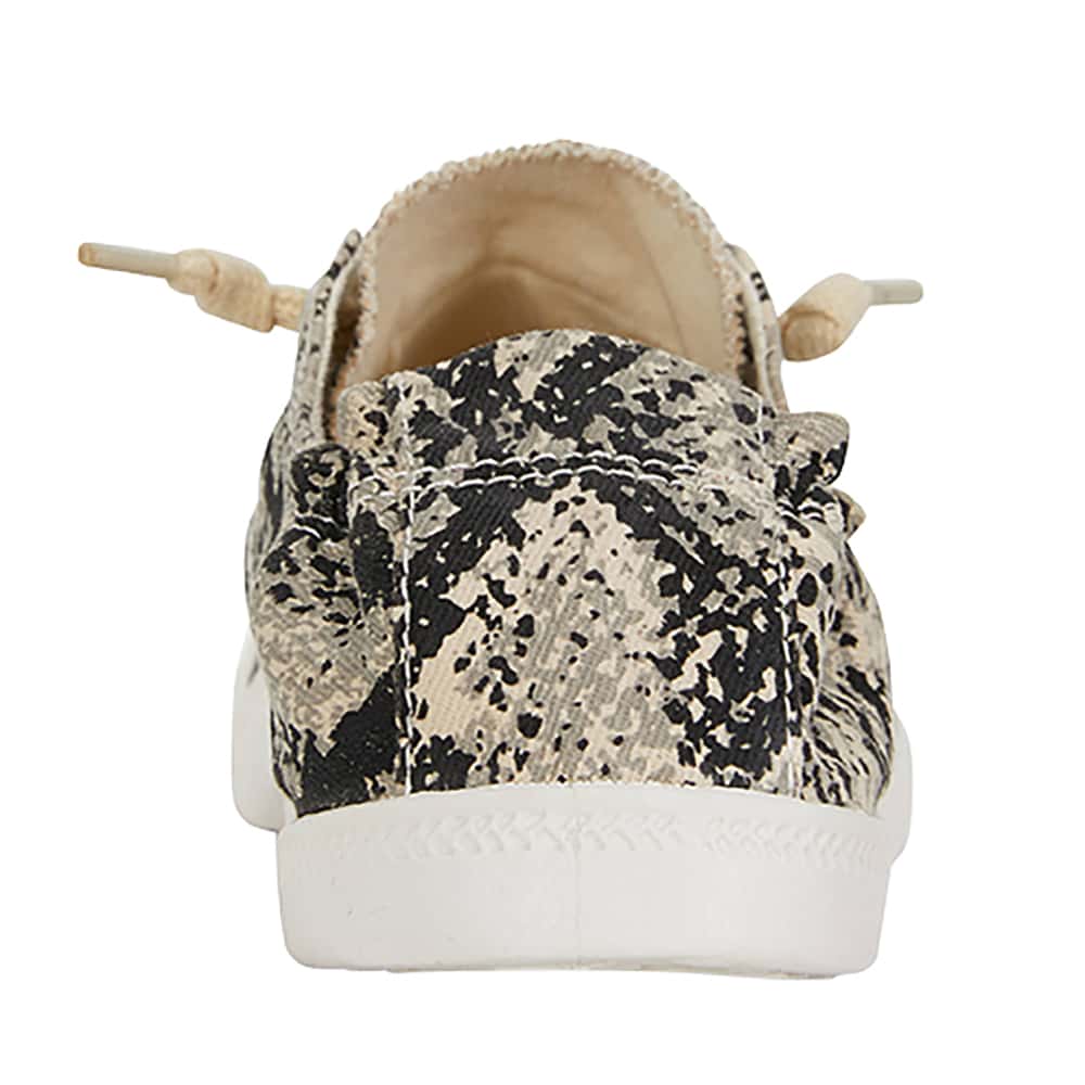 Link Sneaker in Taupe Snake Fabric