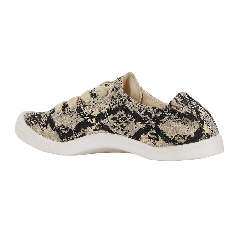Link Sneaker in Taupe Snake Fabric