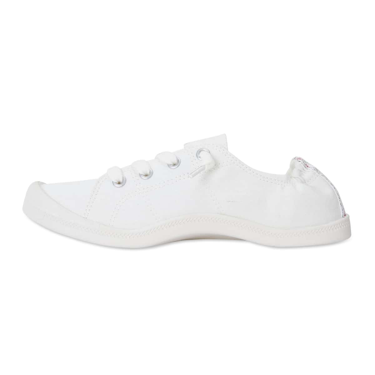 Link Sneaker in White Fabric