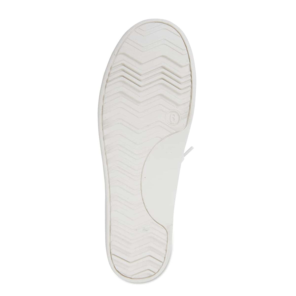 Link Sneaker in White Fabric