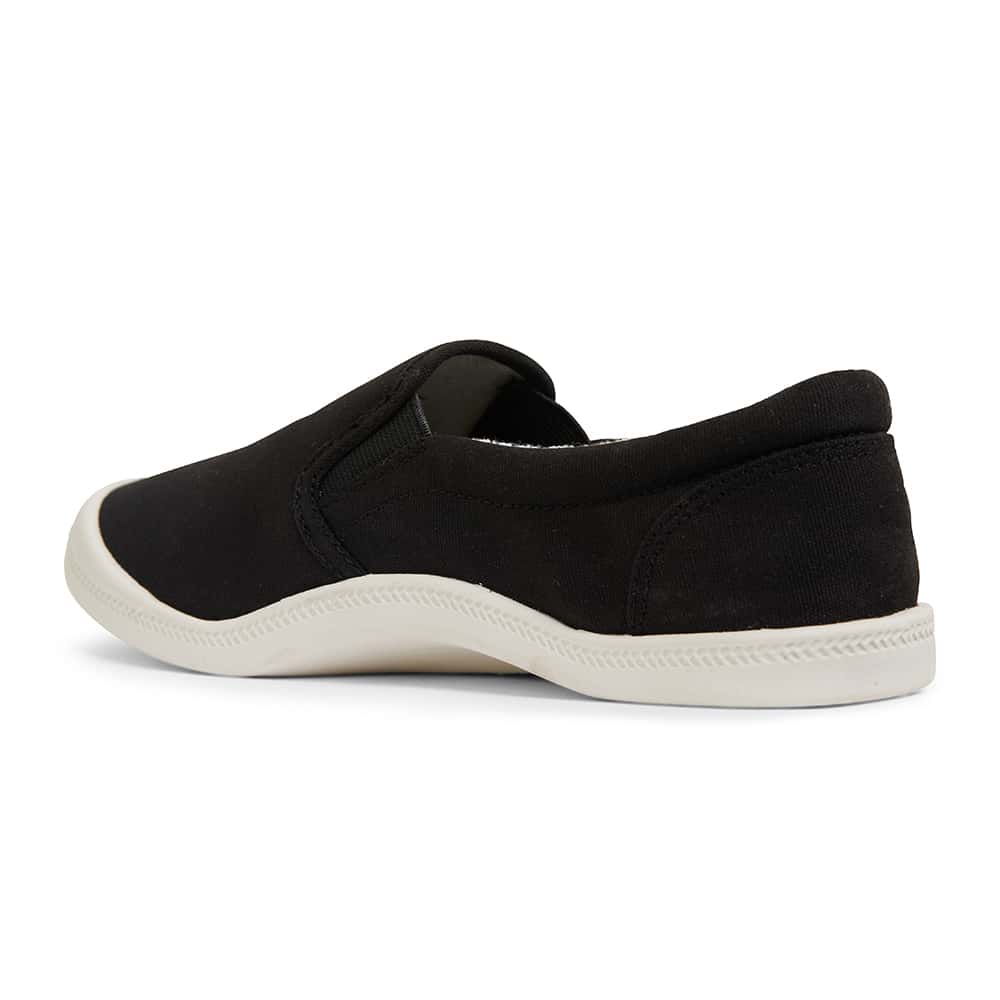 Lucky Sneaker in Black Fabric
