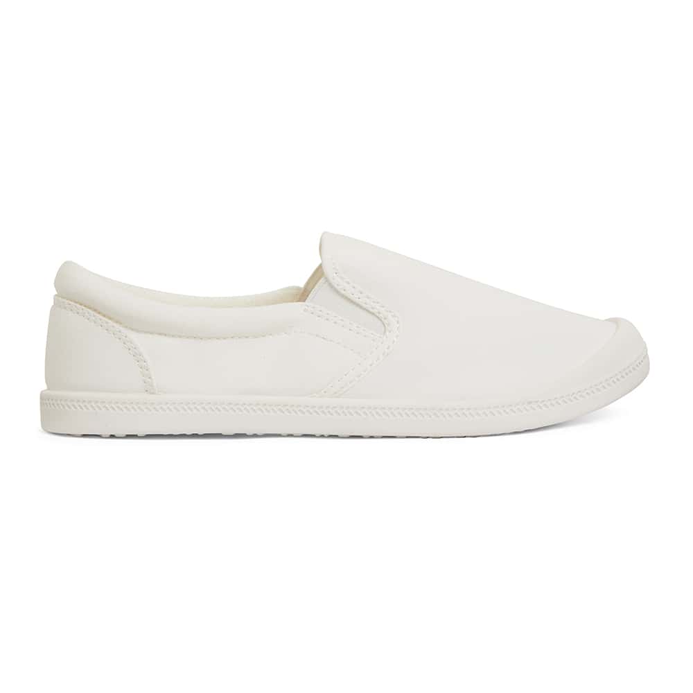 Lucky Sneaker in White Fabric