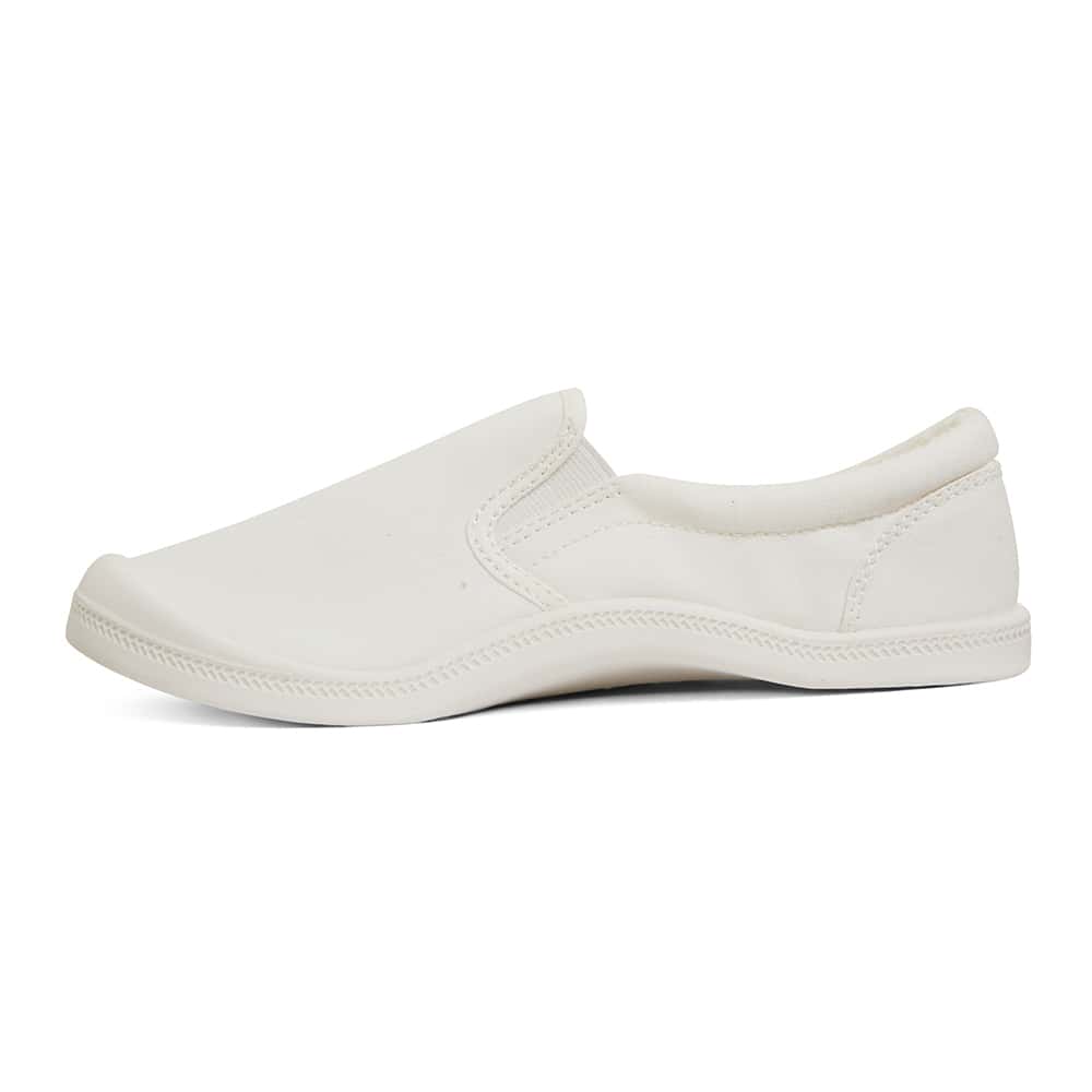 Lucky Sneaker in White Fabric
