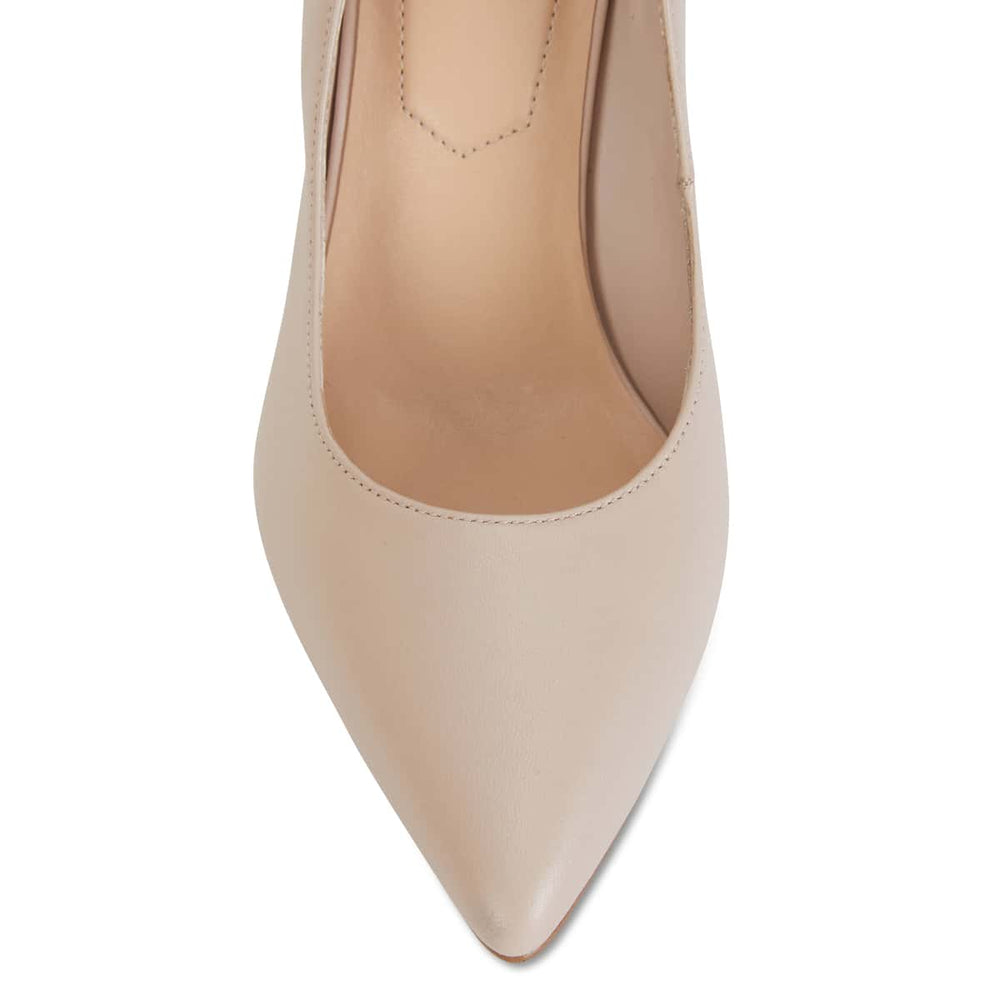 Lyric Heel in Blush Leather