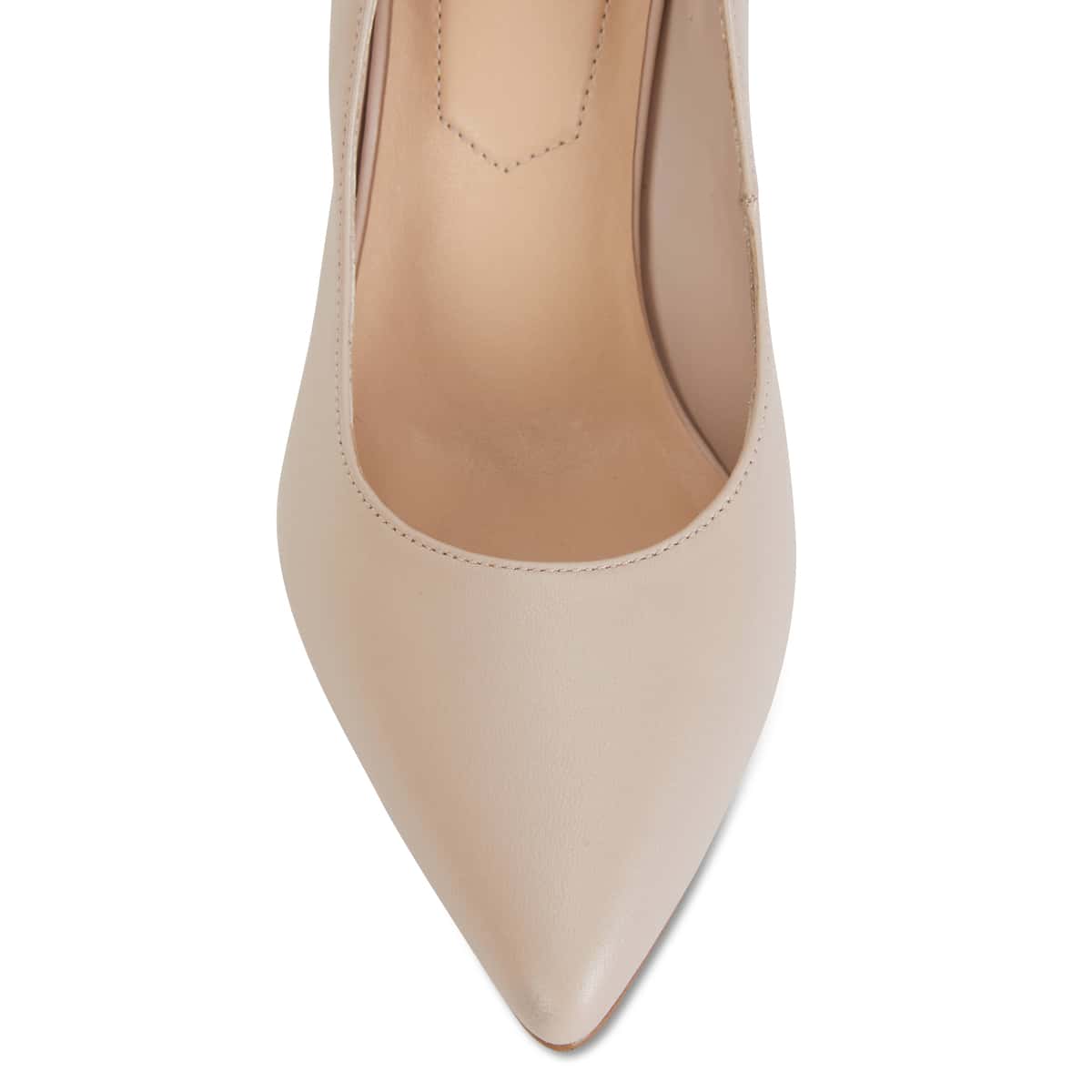 Lyric Heel in Blush Leather