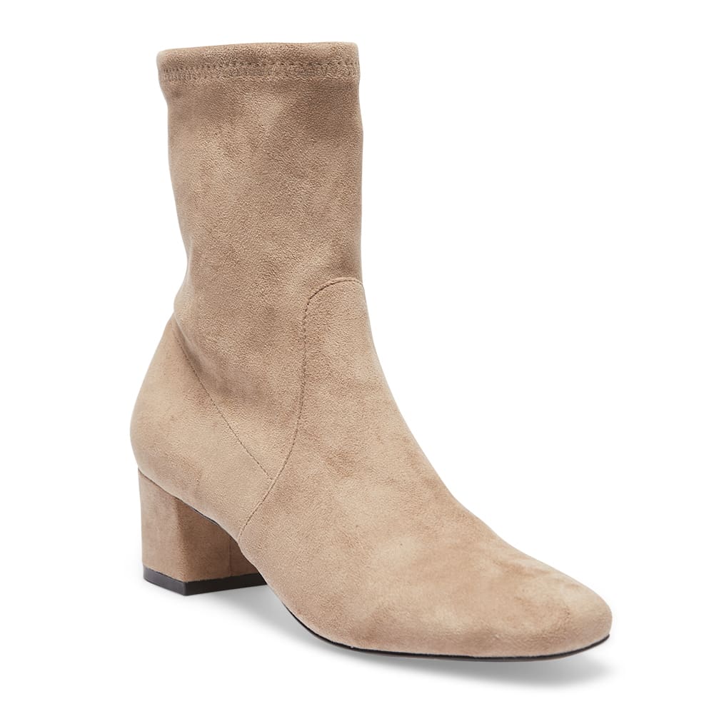 Maddox Boot in Taupe Suede Look