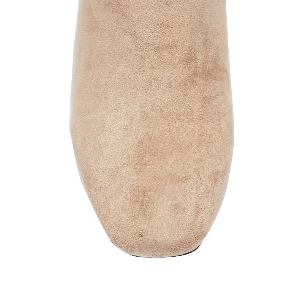 Maddox Boot in Taupe Suede Look