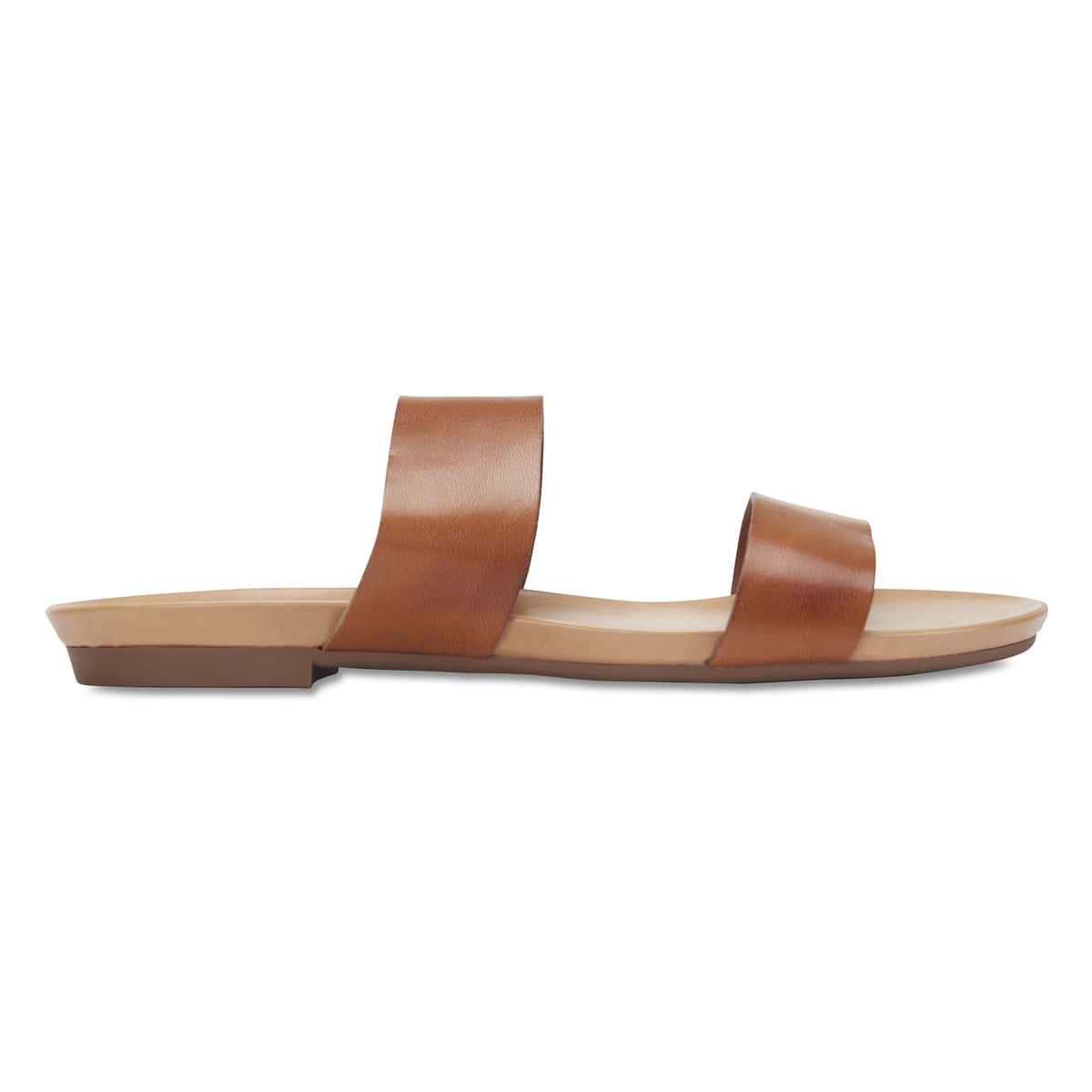 Malibu Sandal in Cognac Leather