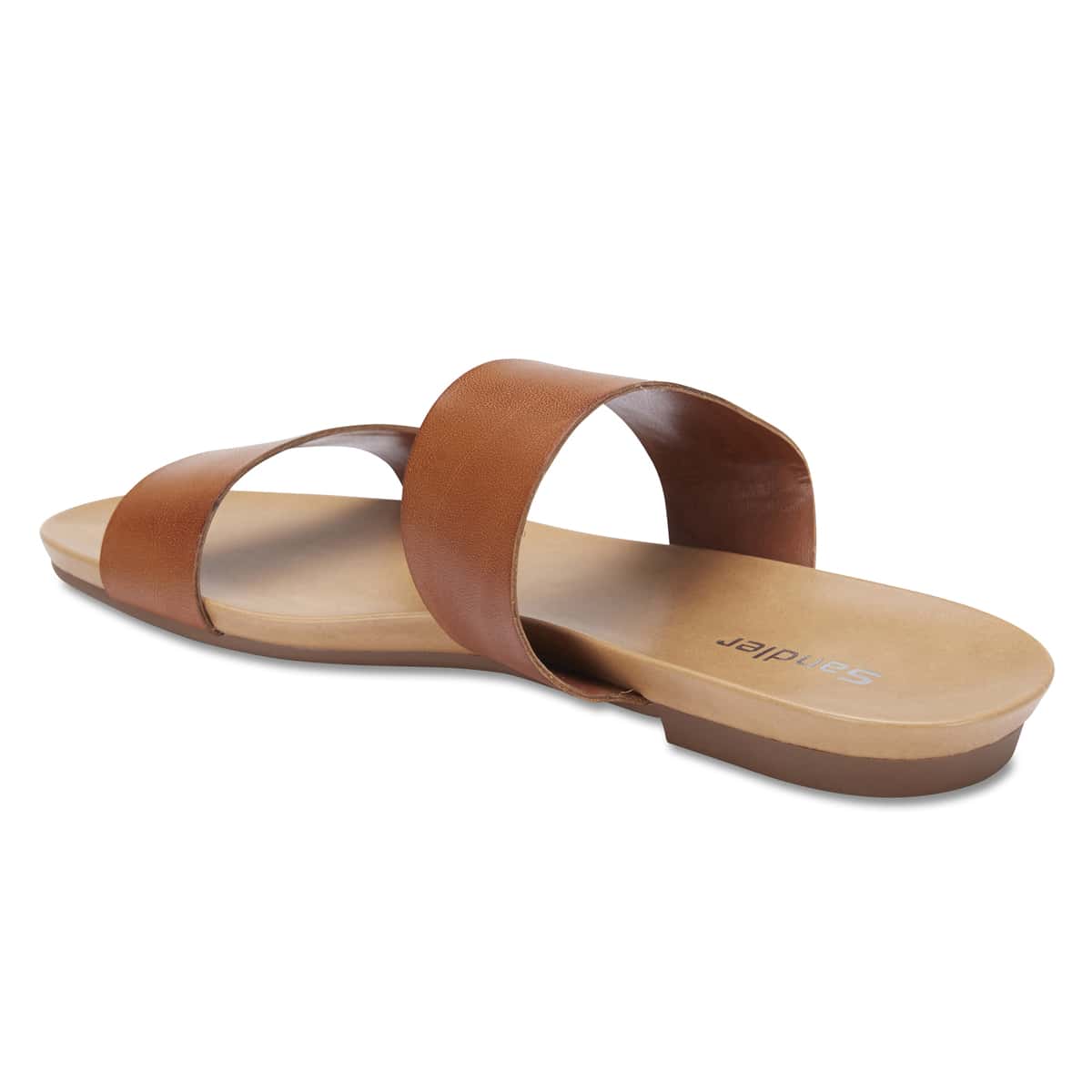 Malibu Sandal in Cognac Leather