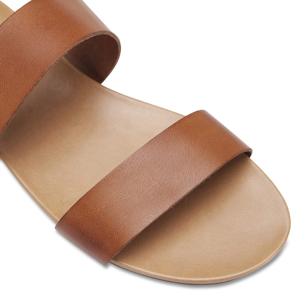 Malibu Sandal in Cognac Leather