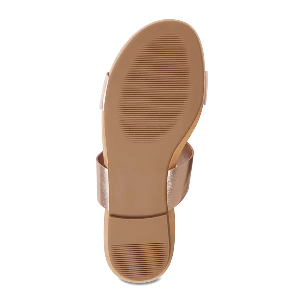 Malibu Sandal in Rose Gold Leather
