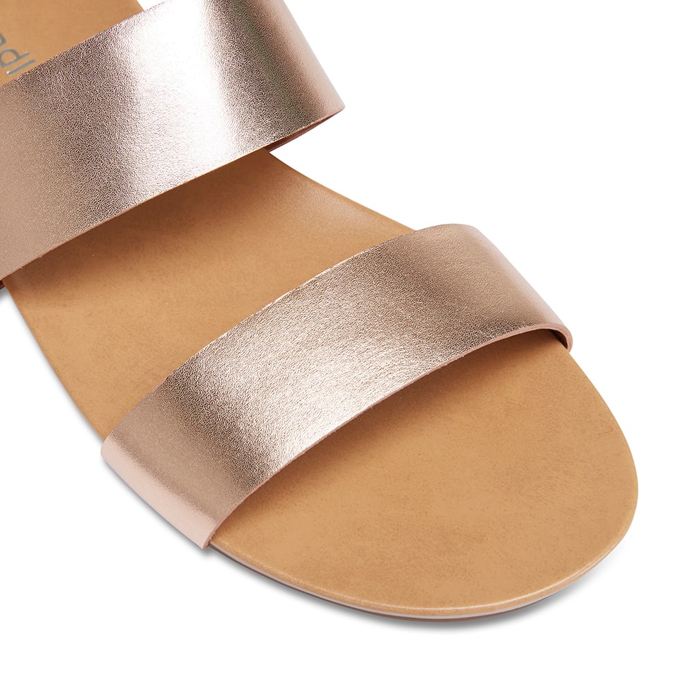 Malibu Sandal in Rose Gold Leather