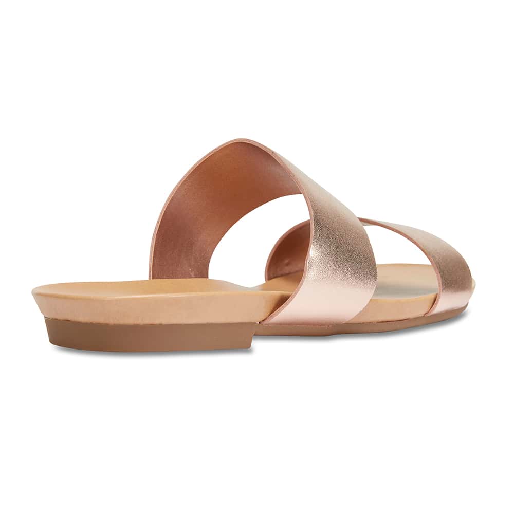 Malibu Sandal in Rose Gold Leather