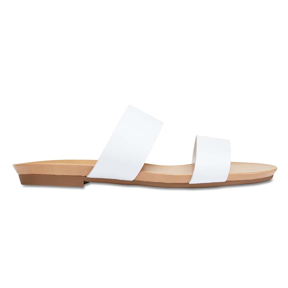 Malibu Sandal in White Leather