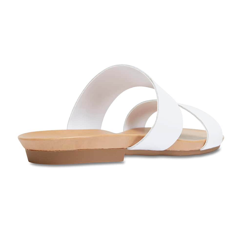 Malibu Sandal in White Leather