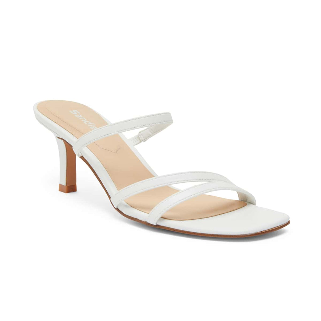 Marilyn Heel in White Smooth | Sandler | Shoe HQ
