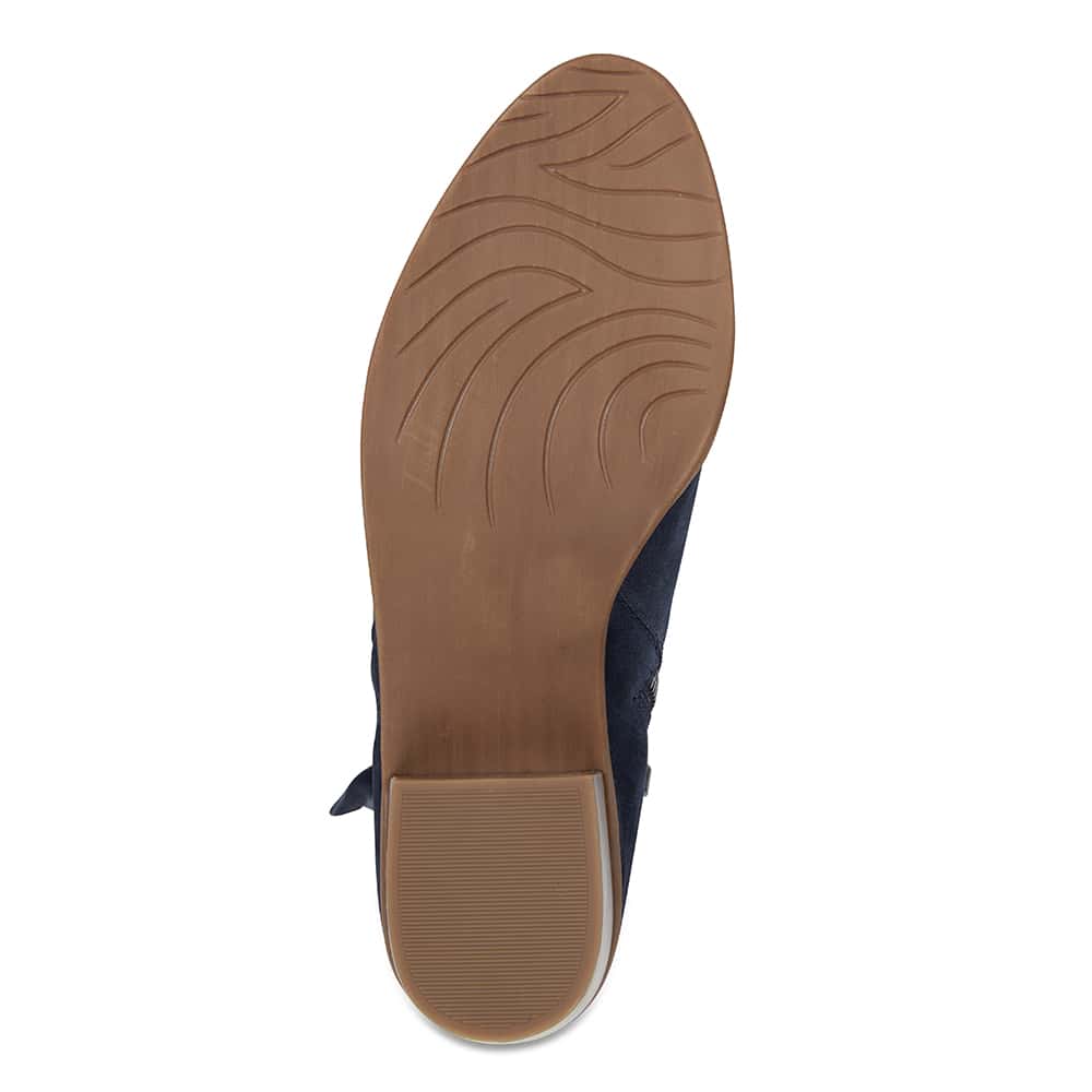 Mentor Boot in Navy Suede