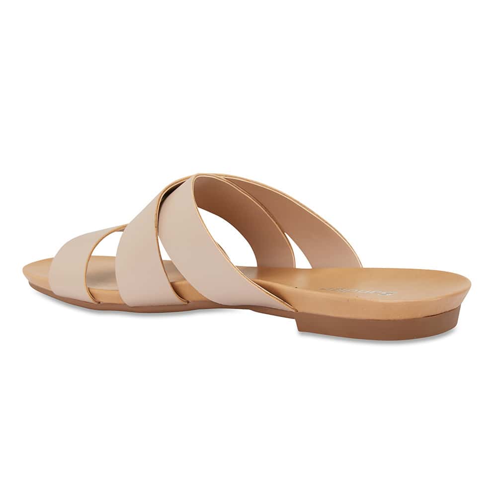 Milson Slide in Nude Leather