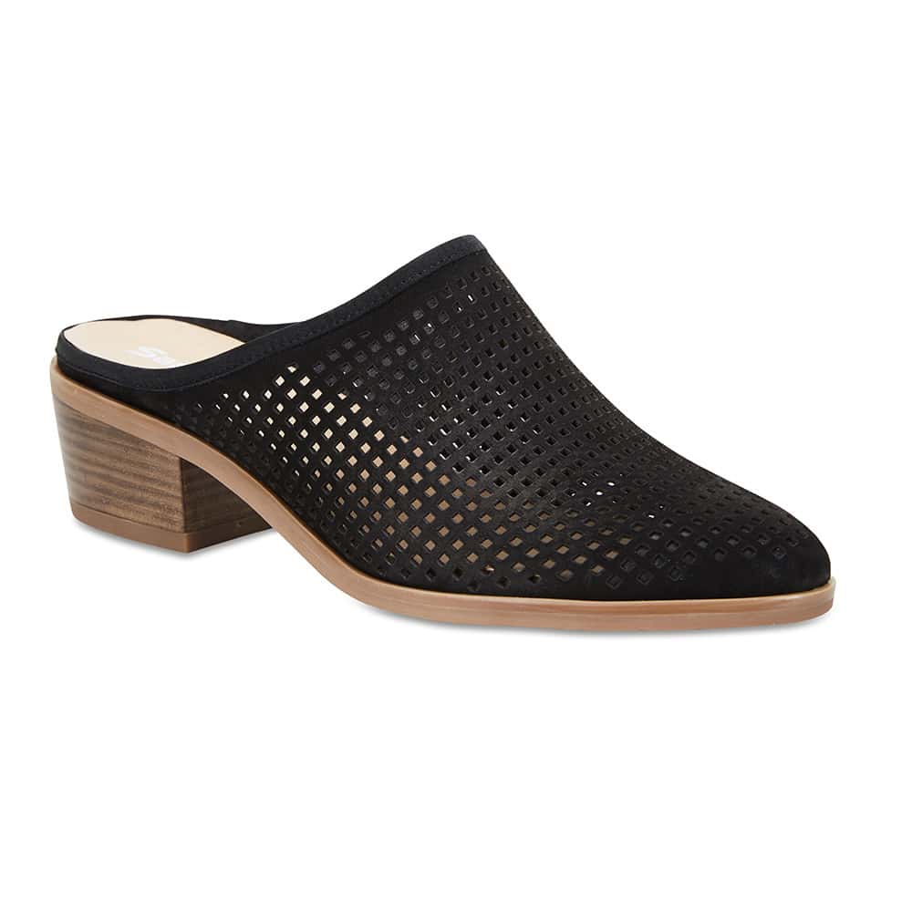 Mystic Heel in Black Nubuck