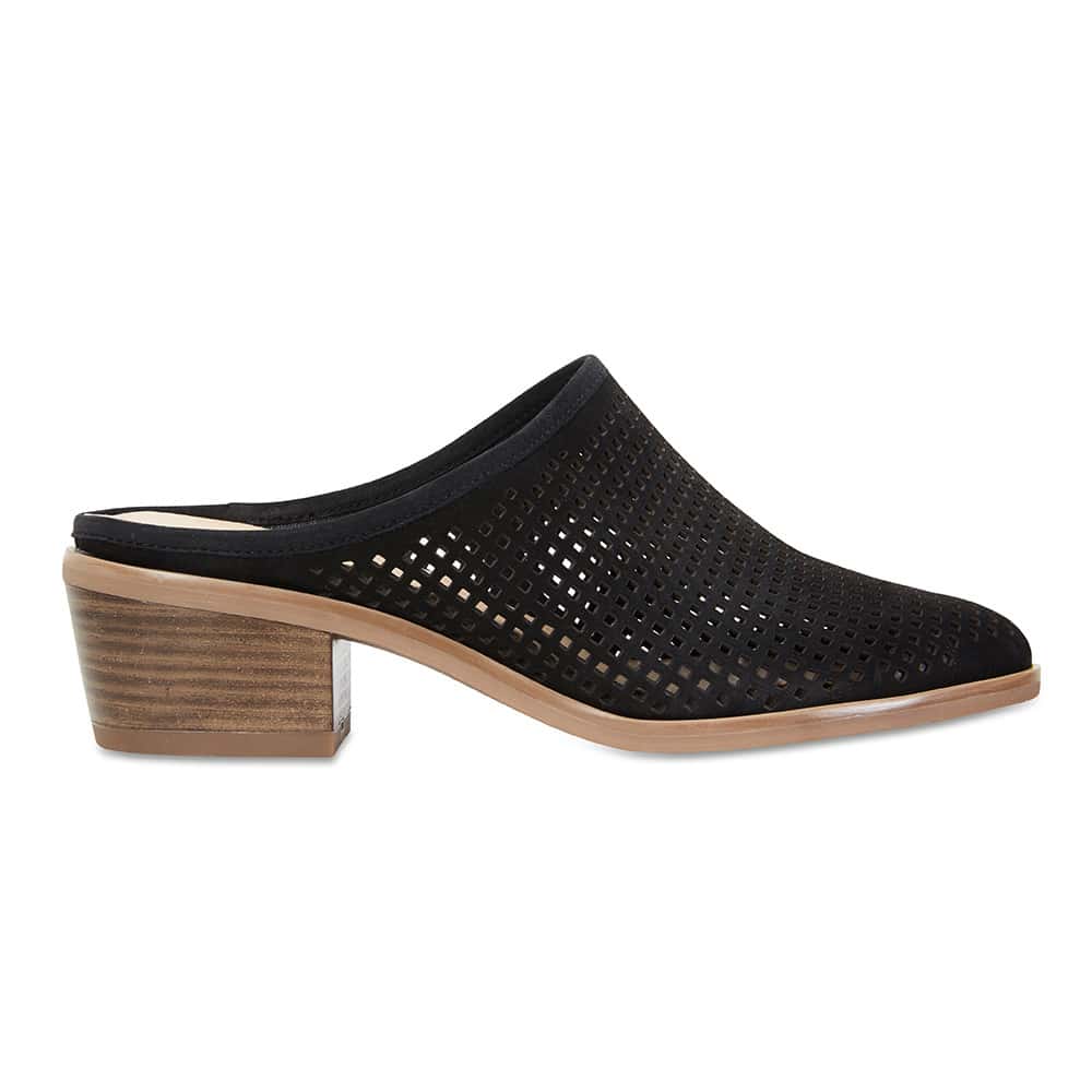 Mystic Heel in Black Nubuck