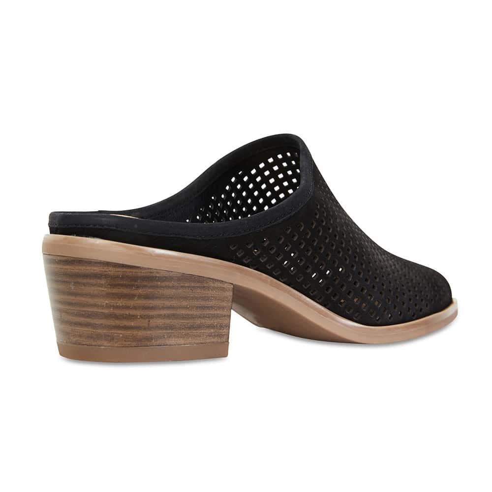 Mystic Heel in Black Nubuck