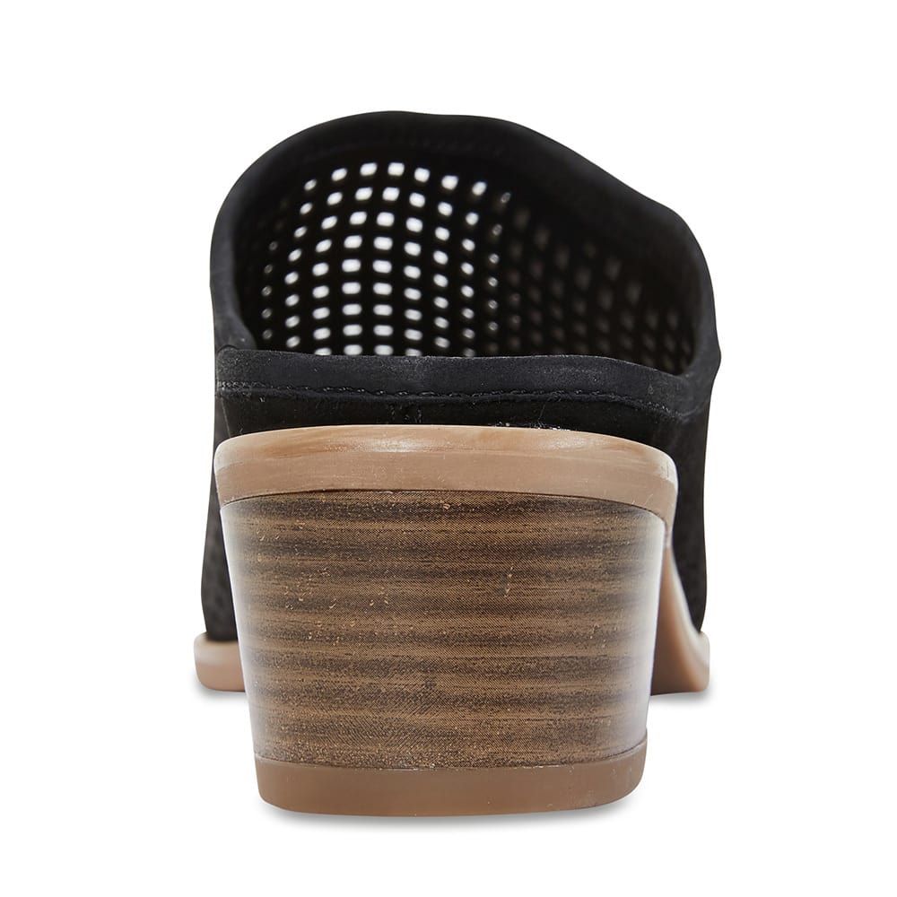 Mystic Heel in Black Nubuck
