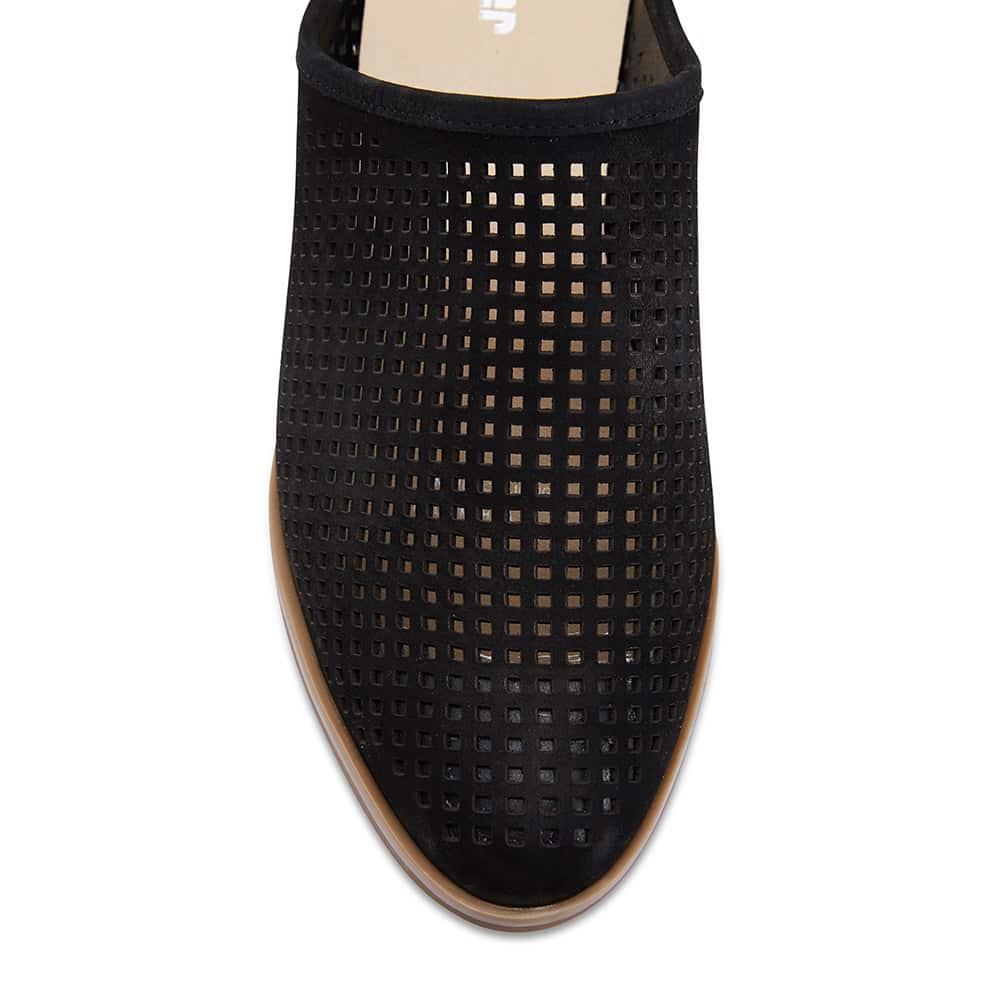 Mystic Heel in Black Nubuck