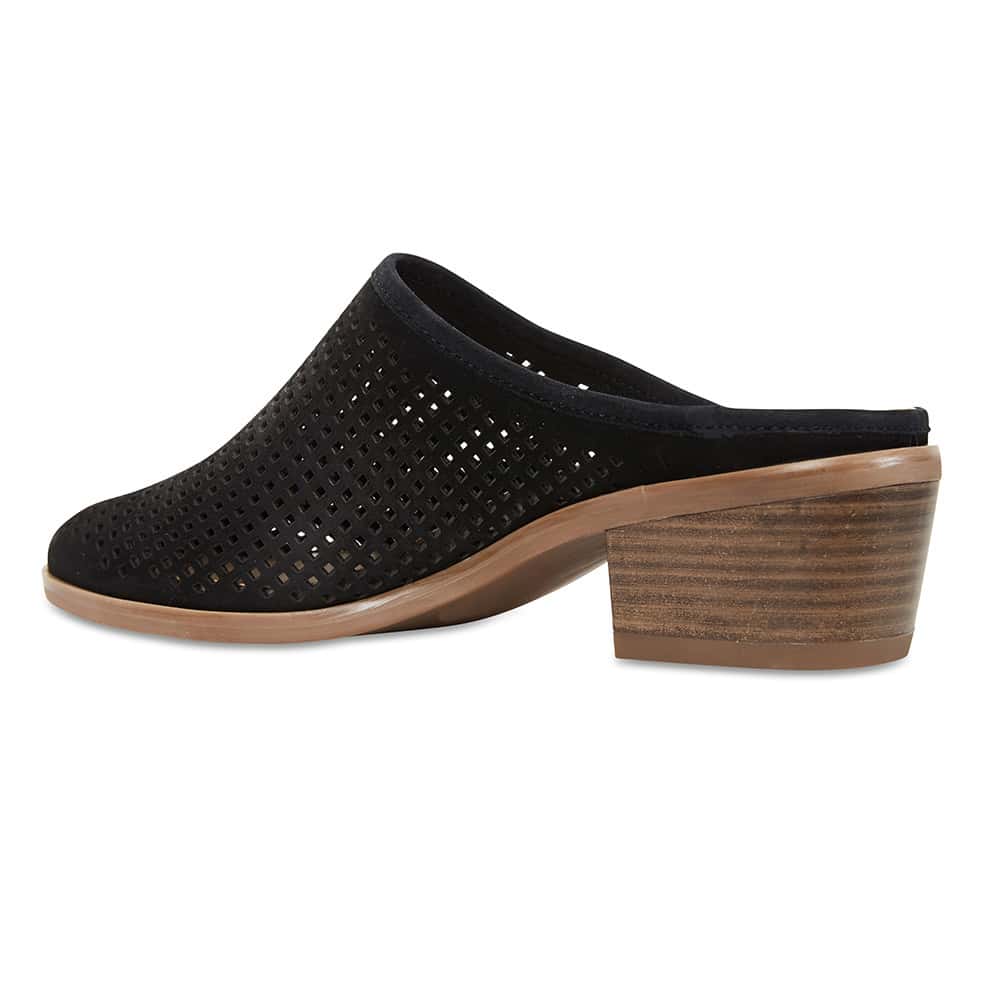 Mystic Heel in Black Nubuck